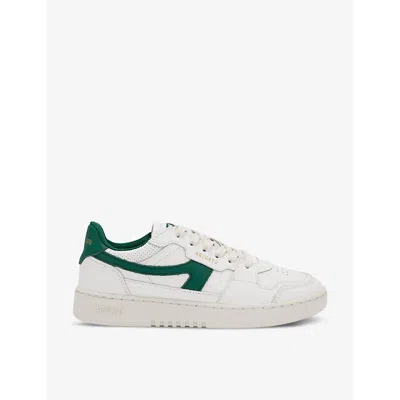AXEL ARIGATO WOMENS WHITE/OTH DICE-A PANELLED LEATHER AND SUEDE LOW-TOP TRAINERS EUR 37 / 4 UK