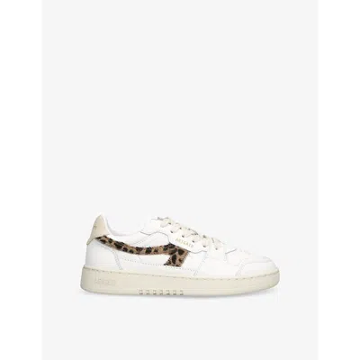 Axel Arigato Womens  Dice Leather-blend Low-top Trainers In White/oth