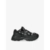 Axel Arigato Womens Black Marathon Runner Flower Mesh And Leather Trainers In Black