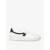 Axel Arigato Dice Logo-print Leather Low-top Trainers In White/blk