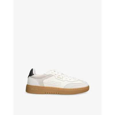 Axel Arigato Womens  Dice T-toe Low-top Mixed-leather Trainers In White/comb