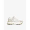 Axel Arigato Sphere Running Multicolor Sneakers With Chunky Sole And Logo On Tongue In Leather And Fabric Blend W In White/oth