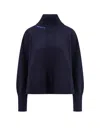 Axel Arigato Wool Blend Turtleneck Sweater In Blue