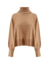 Axel Arigato Wool Blend Turtleneck Sweater In Brown