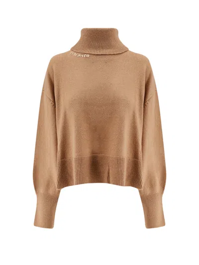 Axel Arigato Wool Blend Turtleneck Sweater In Brown