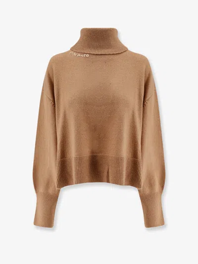 Axel Arigato Wool Blend Turtleneck Sweater In Brown