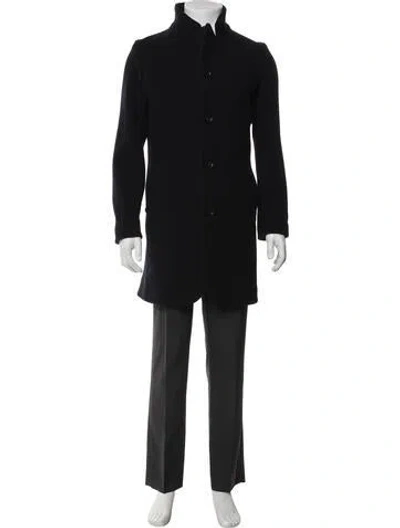 Pre-owned Axel Arigato Wool Overcoat In Black