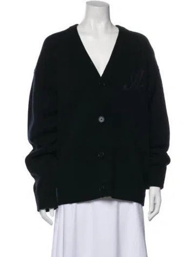 Pre-owned Axel Arigato Wool V-neck Sweater In Green