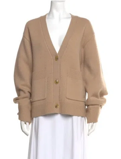 Pre-owned Axel Arigato Wool V-neck Sweater In Neutral