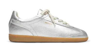 Axel Arigato Zane Leather Sneakers In Silver