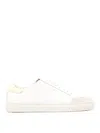Axel Arigato Round Toe Rubber Sole Contrast Heel In White