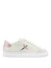 Axel Arigato Round Toe Leather Sneakers With Metallic Accent