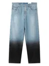 Axel Arigato Zine Coated Dip-dye Jeans In Blue