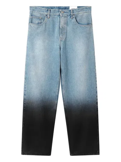 Axel Arigato Zine Coated Dip-dye Jeans In Blue