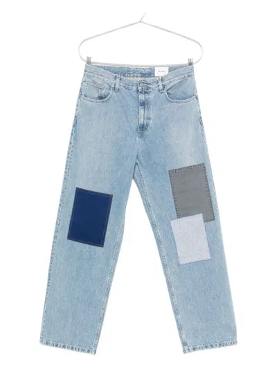 Axel Arigato Zine Patch-detail Jeans In Blue