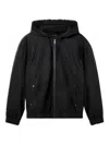 Axel Arigato Zip-up Hooded Jacket In Black
