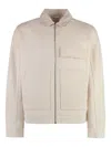 Axel Arigato Cotton Jacket With Zippered Pockets And Textured Panels
