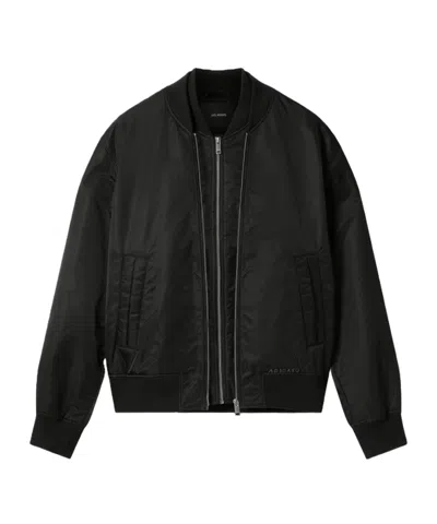 Axel Arigato Zip-front Bomber Jacket In Black