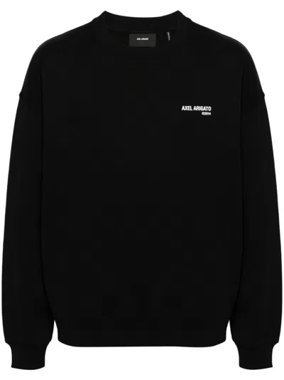 Axel Arigato Arigato Tag Organic Cotton Hoodie In Nero