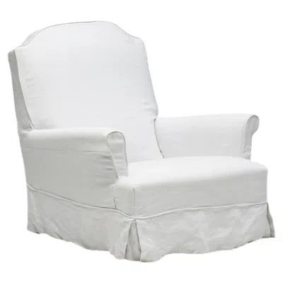 Pre-owned Axel Vervoordt Armchair, Linen Upholstery, Belgium, 1980s Design In Gray