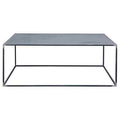 Pre-owned Axel Vervoordt Huge Minimalist 'filiforme' Patinated Steel Coffee Table By Design Frères In Gray