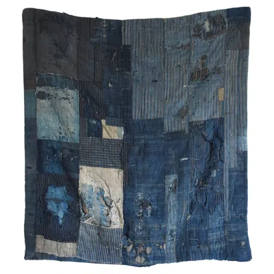 Pre-owned Axel Vervoordt Japanese Antique "boro" Edo Period 1800s-1860s / Rag Abstract Art Wabi-sabi In Black