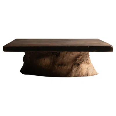Pre-owned Axel Vervoordt Japanese Antique Low Table 1860s-1920s / Sofa Table Wabi Sabi In Brown