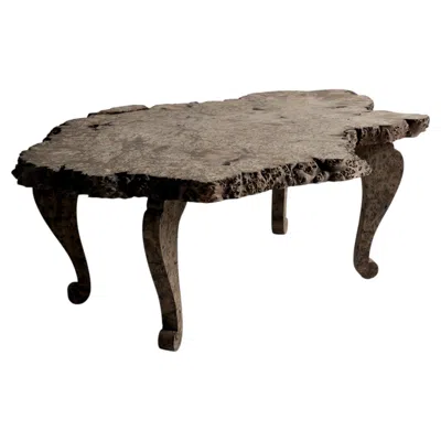 Pre-owned Axel Vervoordt Japanese Antique Low Table 1900s-1940s / Primitive Sofa Table Wabi Sabi In Brown