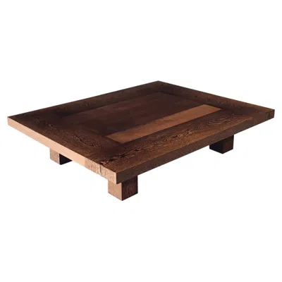 Pre-owned Axel Vervoordt Postmodern Design Xl Wengé Coffee Table In Brown