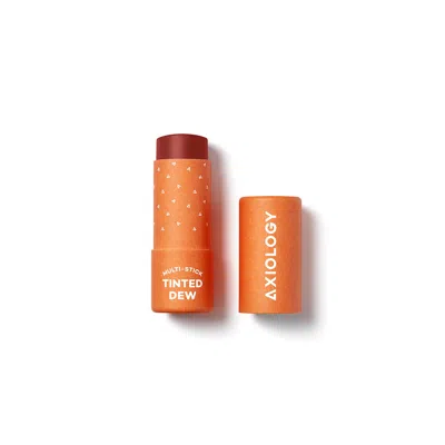 Axiology Vegan Tinted Dew Multistick For Radiant Lips & Cheeks In Strength