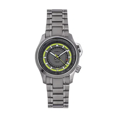 Axwell Vertigo Automatic Grey Dial Men's Watch Axwaw101-5 In Grey/silver Tone