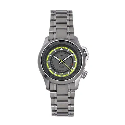 Pre-owned Axwell Vertigo Bracelet Watch W/date - Grey
