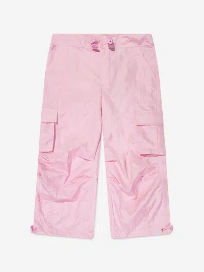 Ay By Ayla Kids'  Girls Nylon Cargo Trousers In Pink