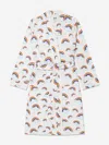 Ay By Ayla Girls Rainbow Bathrobe In Multicoloured