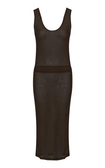 Ay Que Calor Exclusive Grazie Mesh Skirt Set In Black