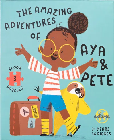 Aya And Pete 3-city Jigsaw Puzzle Set In No Color