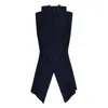 Aya Design Women's Black Optimise Long Gilet In Blue