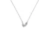 Aya Fine Jewelry Women's White / Yellow / Rose Gold Eighteen Kt Centerpiece Necklace In Silver