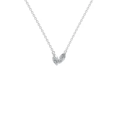 Aya Fine Jewelry Women's White / Yellow / Rose Gold Eighteen Kt Centerpiece Necklace In Silver