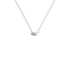 Aya Fine Jewelry Women's White / Yellow / Rose Gold Eighteen Kt Marquise Diamond Elixir Pendant Necklace In Silver