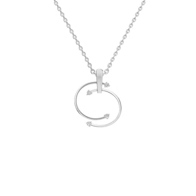 Aya Fine Jewelry Women's White / Yellow / Rose Gold Eighteen Kt Minimalist Spiral Diamond Necklace