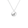 Aya Fine Jewelry Women's White / Yellow / Rose Gold Eighteen Kt Solitaire Signature Circle Necklace In Metallic