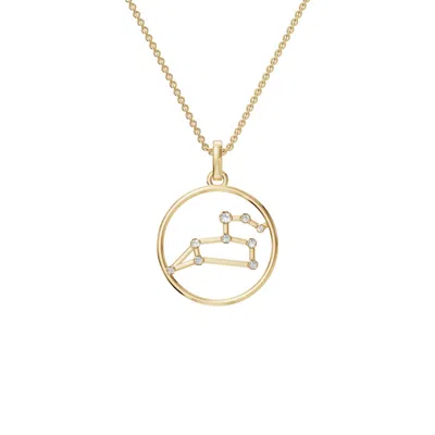Aya Fine Jewelry Women's White / Yellow / Rose Gold Fourteen Kt Cancer Zodiac Diamond Necklace