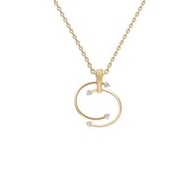 Aya Fine Jewelry Women's White / Yellow / Rose Gold Fourteen Kt Elegant Twin Loop Diamond Necklace