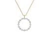 Aya Fine Jewelry Women's White / Yellow / Rose Gold Fourteen Kt Infinite Glow Diamond Pendant Necklace In Gold