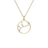 Aya Fine Jewelry Women's White / Yellow / Rose Gold Fourteen Kt Infinite Stars Pendant In Gold