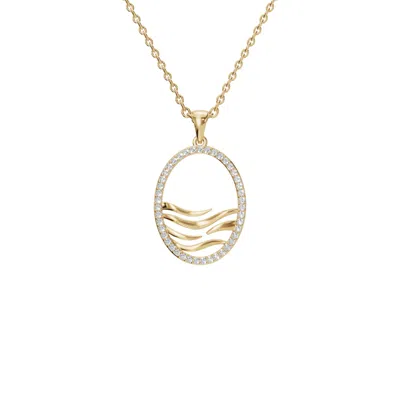 Aya Fine Jewelry Women's White / Yellow / Rose Gold Fourteen Kt Ocean Inspired Pendant Necklace
