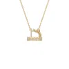 Aya Fine Jewelry Women's White / Yellow / Rose Gold Fourteen Kt Wheat Leaf Necklace In Gold
