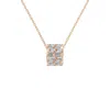 Aya Fine Jewelry Women's White / Yellow / Rose Gold Ten Kt Mosaic Cylinder Pendant Necklace In Gold