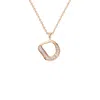 Aya Fine Jewelry Women's White / Yellow / Rose Gold Ten Kt Organic Open Circle Pendant Necklace In Gold